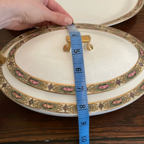 Homer Laughlin Vandemere Oval Lidded Vegetable Serving Bowl & Platter - Picture 11 of 14